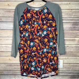 LulaRoe (1.0) 2XL Randy Floral Print - BNWT